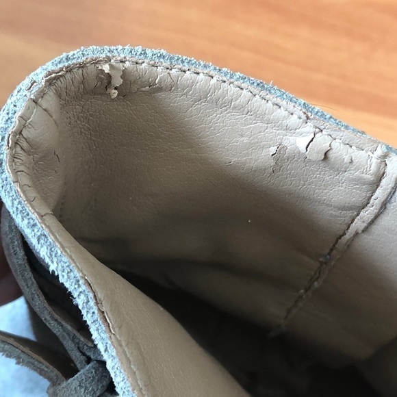 Easy Spirit Suede Wedge Boots Size 9 Gray Buckle - Picture 15 of 15